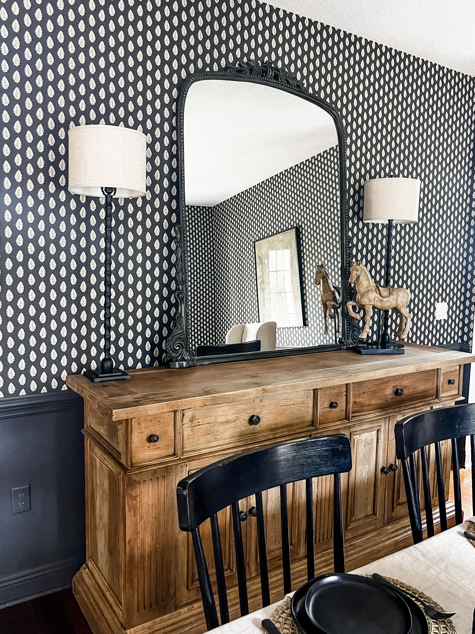 Anthropologie Mirror | Dining Room | York Wallpaper 

#LTKhome