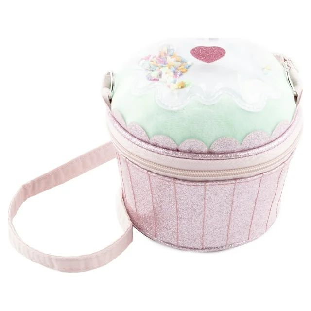 Claire's Club Girls Cupcake Crossbody Bag, Zipper Closure, Shoulder Strap, Cute Gift | Walmart (US)