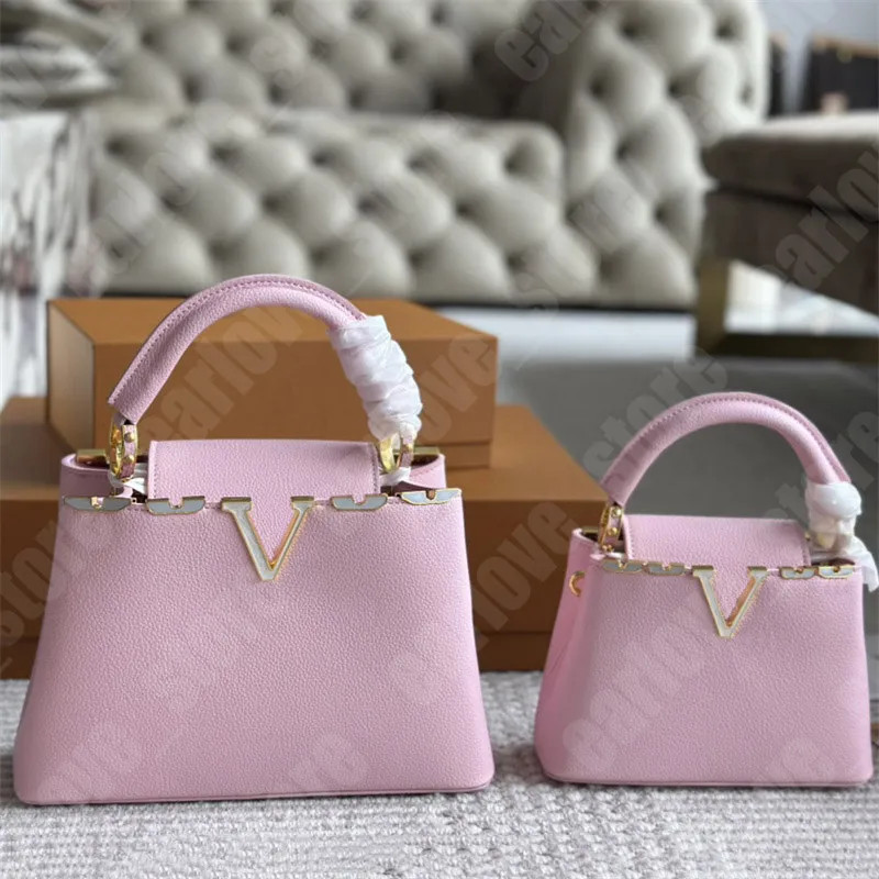 Woman Designer Handbags Capucines Tote Ladies High Quality Shoulder Bags Crossbody 2 Size Handle ... | DHGate