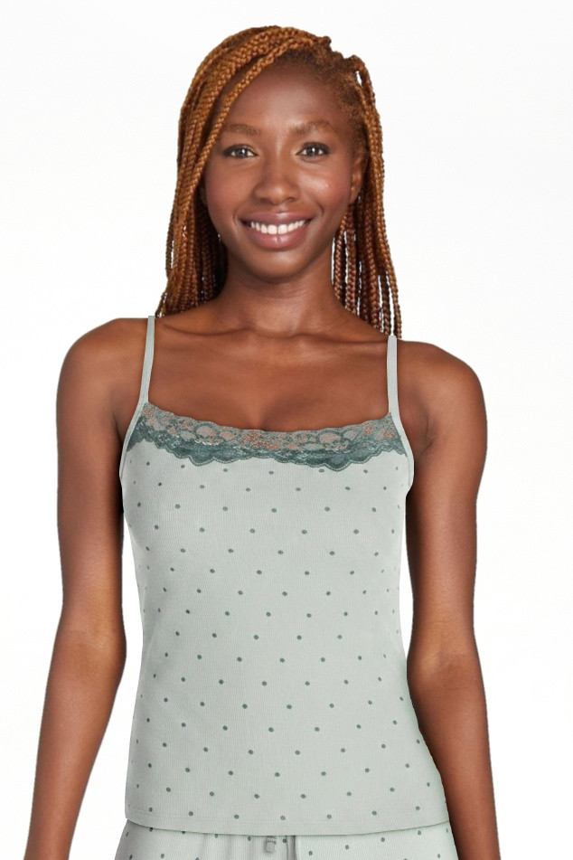Joyspun Women\u2019s Lace Trim Ribbed Modal Cami, Sizes XS-3X | Walmart (US)