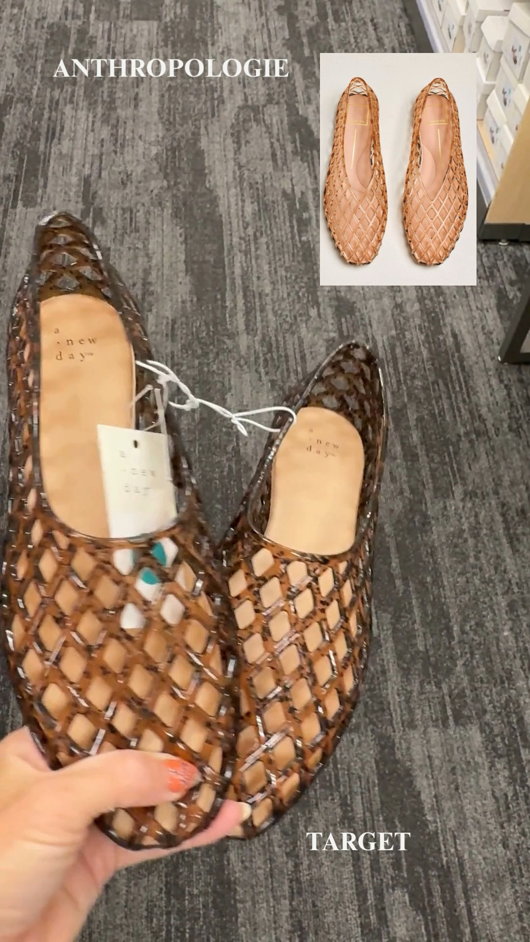 A great summer jelly ballet slipper dupe at Target!  I've linked both.

#jellysandals #springshoes #targetdupes  

 #LTKSeasonal
