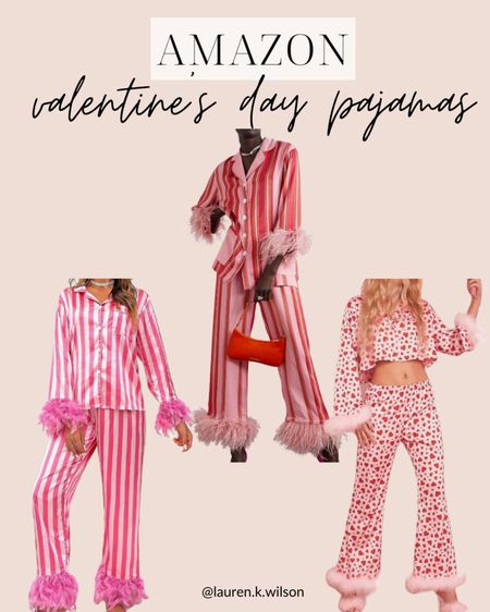 Amazon, Valentine’s Day, satin, pajamas, sleepwear, loungewear, silk, feathers, stripes

#LTKstyletip #LTKfindsunder100 #LTKfindsunder50