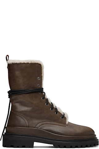 Brown Ghiso Boots | SSENSE