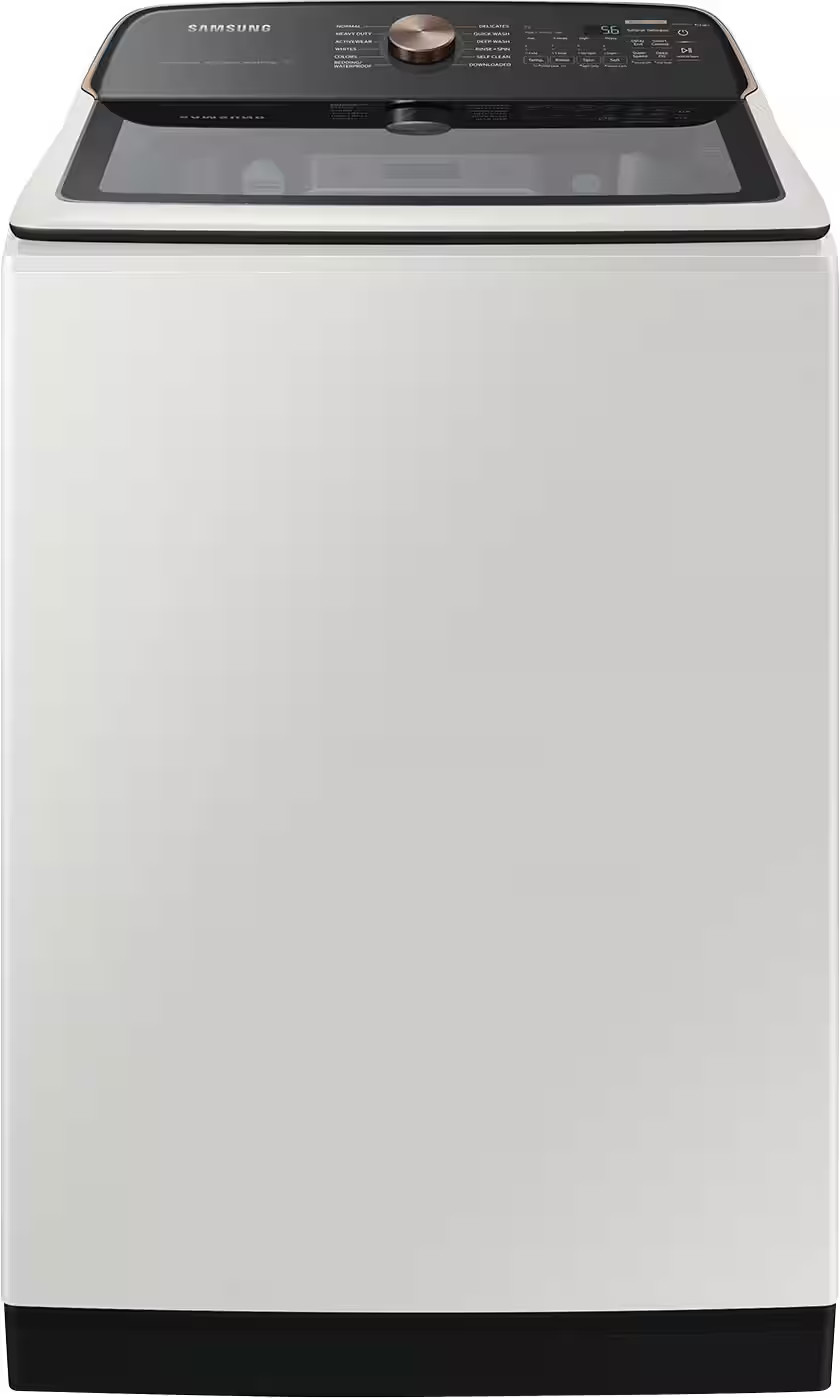 Samsung 5.5 Cu. Ft. High-Efficiency Smart Top Load Washer with Auto Dispense System Ivory WA55CG7... | Best Buy U.S.