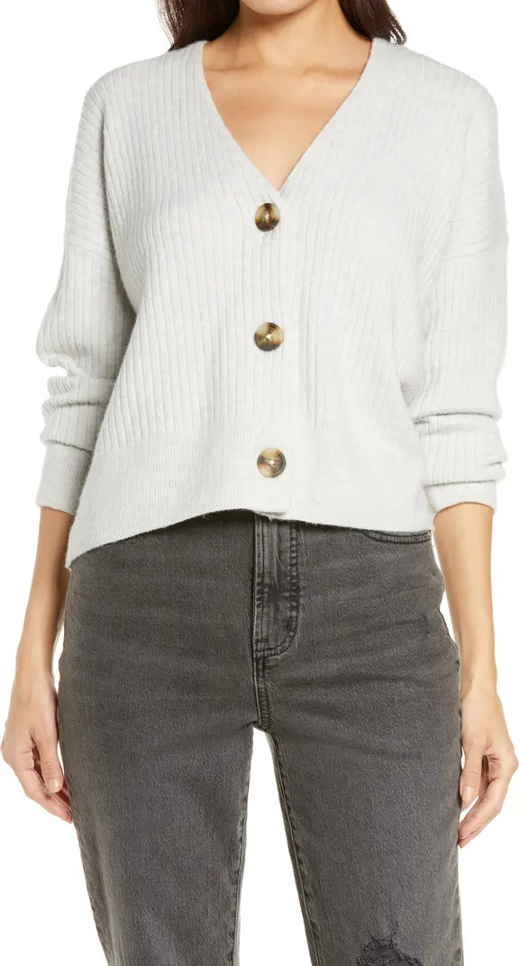 Cameron Ribbed Crop Cardigan | Nordstrom