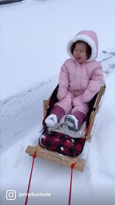 Fun in the snow! Sledding, making snowballs, and going to the snow-covered playground. April stayed warm and happy with her snowsuit and snow boots. I’ve linked to her outfit and her very-Canadian red sled  

#LTKSeasonal #LTKfamily #LTKbaby