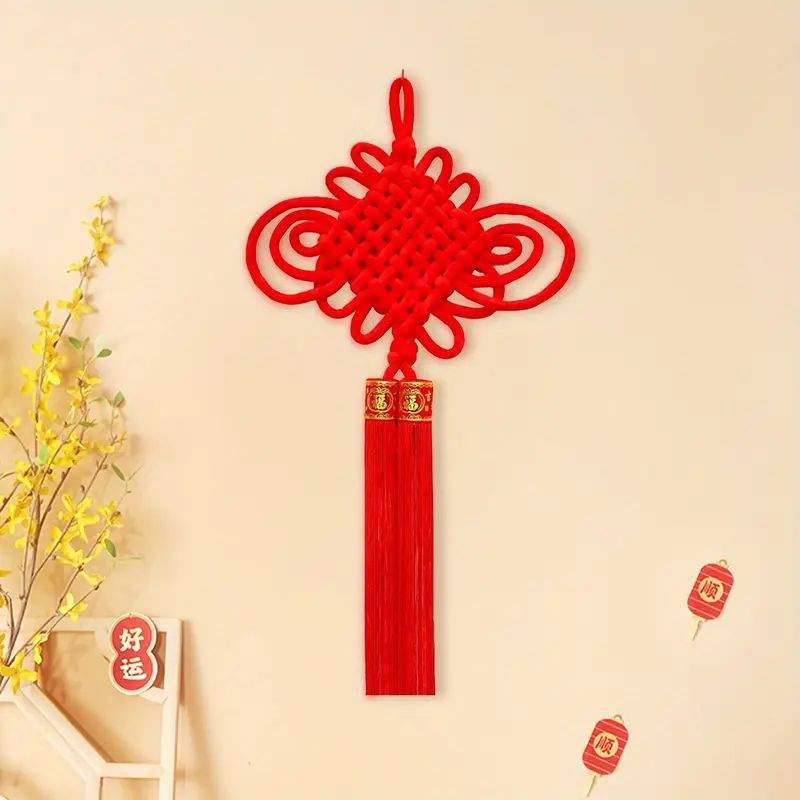 Chinese New Year  Knot Tassel Ornament, Chinese Knot Design Tassel Wall Hanging Decoration | Temu Affiliate Program