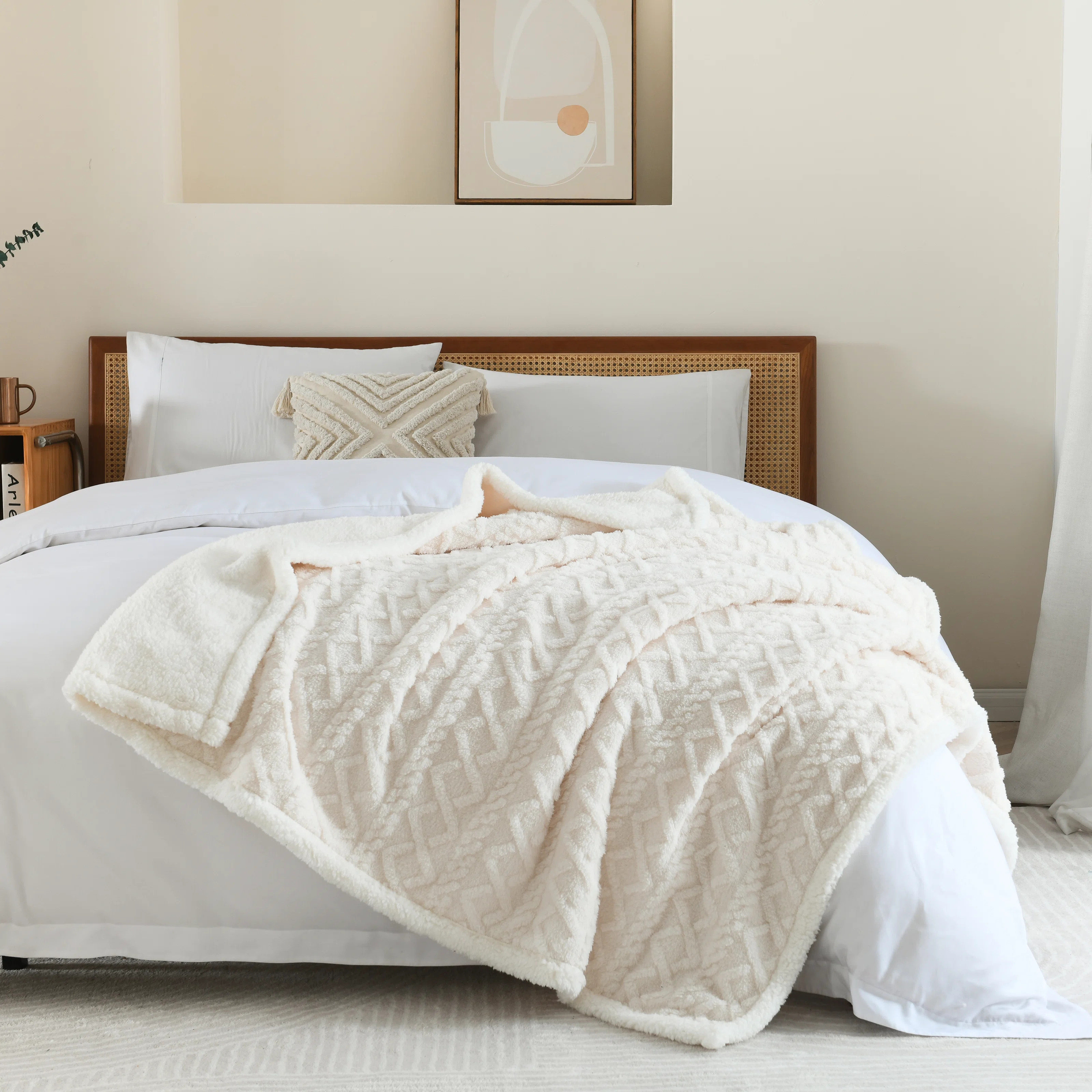 Soft Cozy Sherpa Fleece Thick Throw Blanket | Wayfair North America
