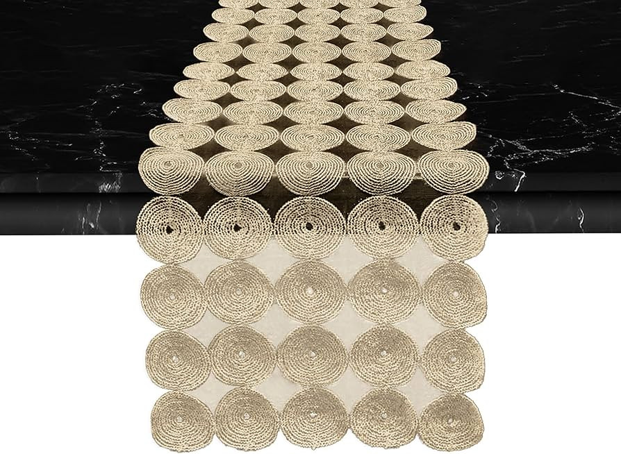 Elegant Comfort Embroidery Misho Runner-Dresser Scarf for Home Room Crochet Tabletop, Kitchen Din... | Amazon (US)