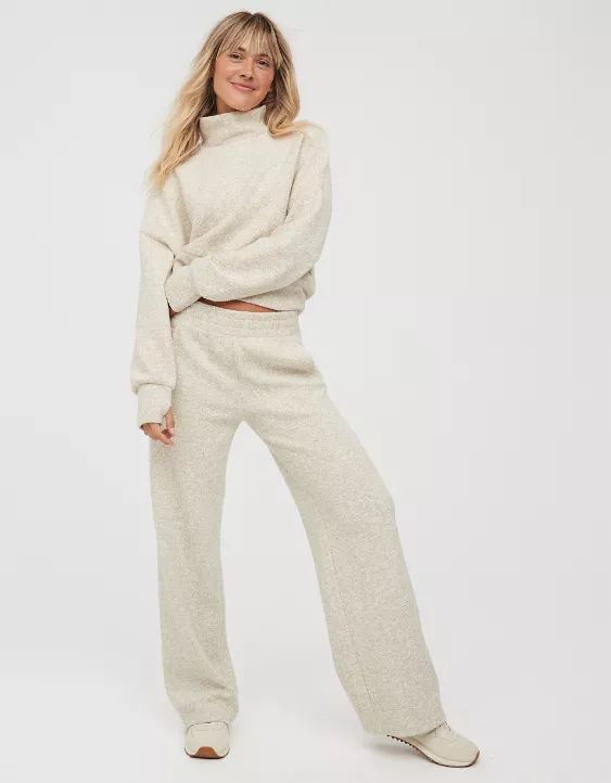 OFFLINE By Aerie Snowday Wide Leg Pant | American Eagle Outfitters (US & CA)