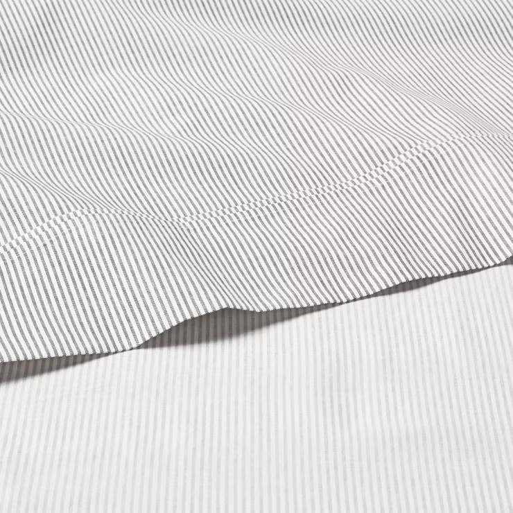 Cotton Percale Microstripe Sheet Set - Hearth & Hand™ with Magnolia | Target