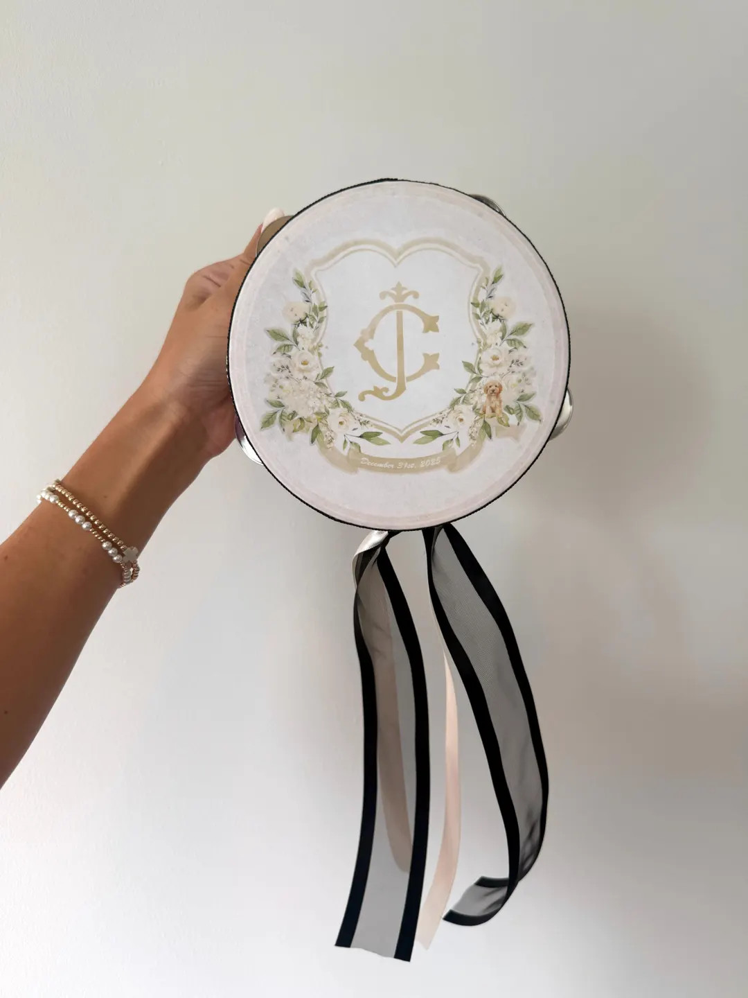 Personalized Tambourine Wedding Favor | Custom Logo, Text, or Design | Wedding Gift, Reception Mu... | Etsy (US)