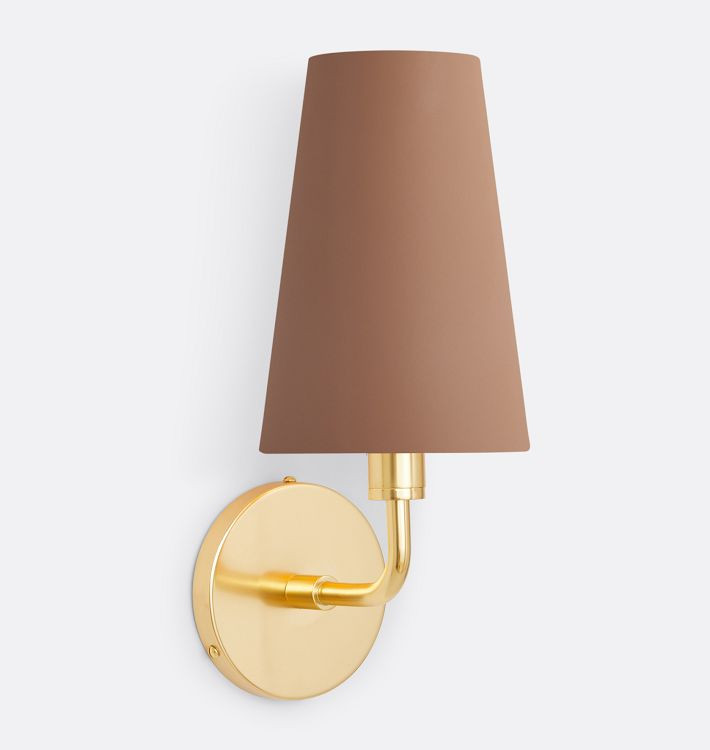 Ansel Sconce, Metal Shade | Rejuvenation