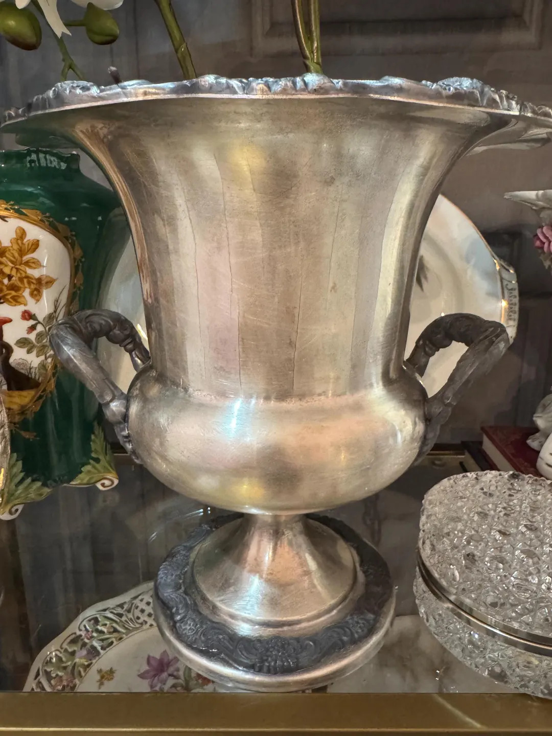 Champagne Bucket by Poole Ornate Handles and Edge Silver Plate Ice Bucket Vintage Champagne Bucke... | Etsy (US)