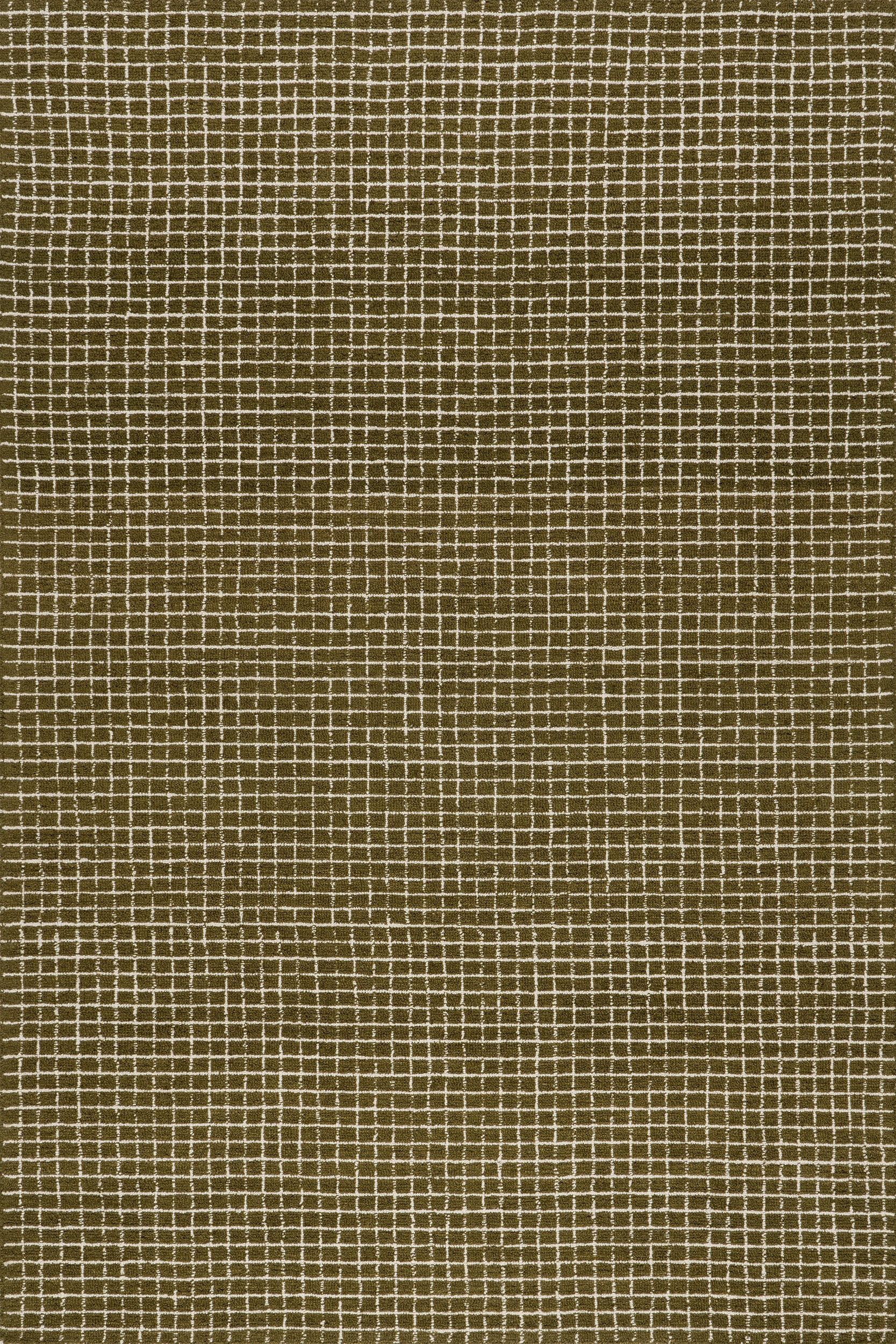 Melrose Checked Rug | Moss | Rugs USA