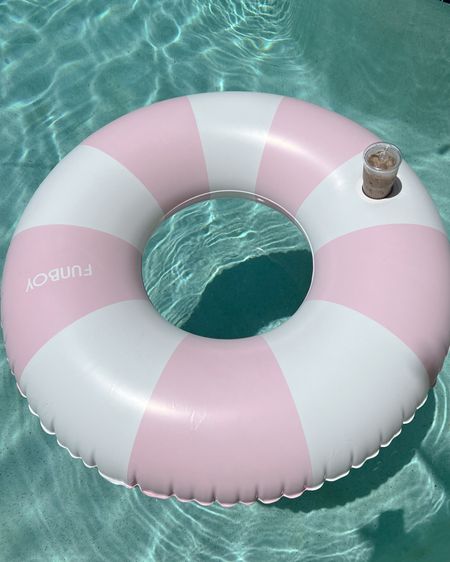Obsessed with my new oversized pool float from Amazon! It has a cup holder that fits my favorite iced coffee glass cup too 🥰 comes in other pastel colors too!

#LTKSeasonal #LTKFindsUnder50 #LTKHome