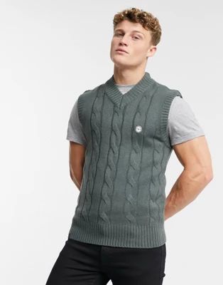 Le Breve rib knitted vest in grey | ASOS (Global)