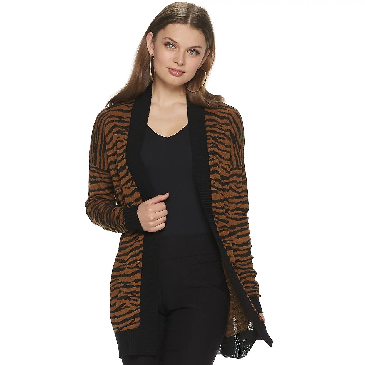 Women's Apt. 9® Animal Print Cardigan | Kohl's