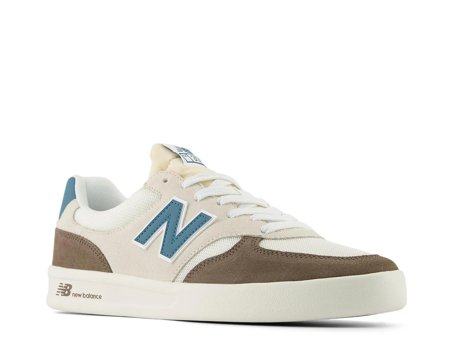 New Balance CT300 v3 Court Sneaker | Men | Women's | White/Taupe | Size Women's 10 / Men's 8.5 | Sneakers | DSW