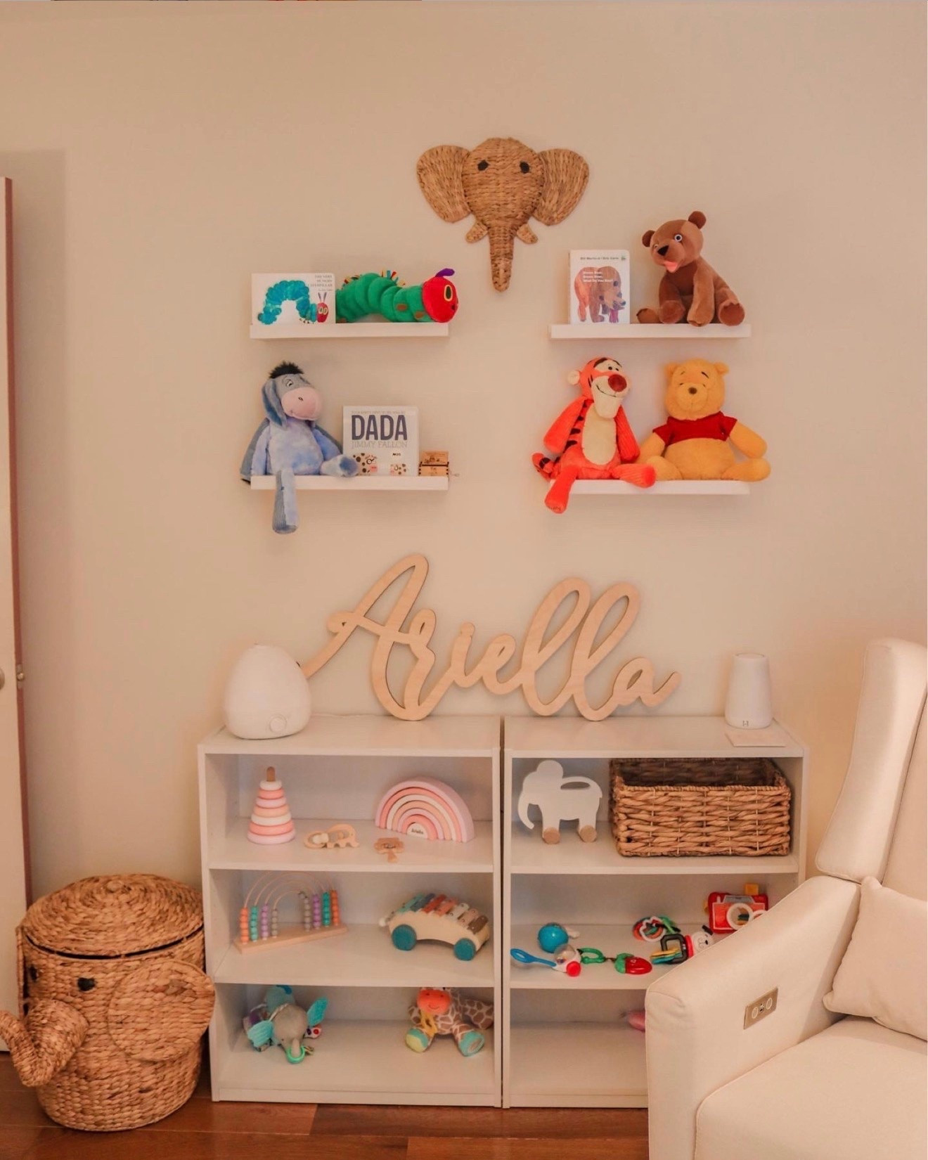 Nursery

Floating shelves
Bookshelf

#LTKMothersDay