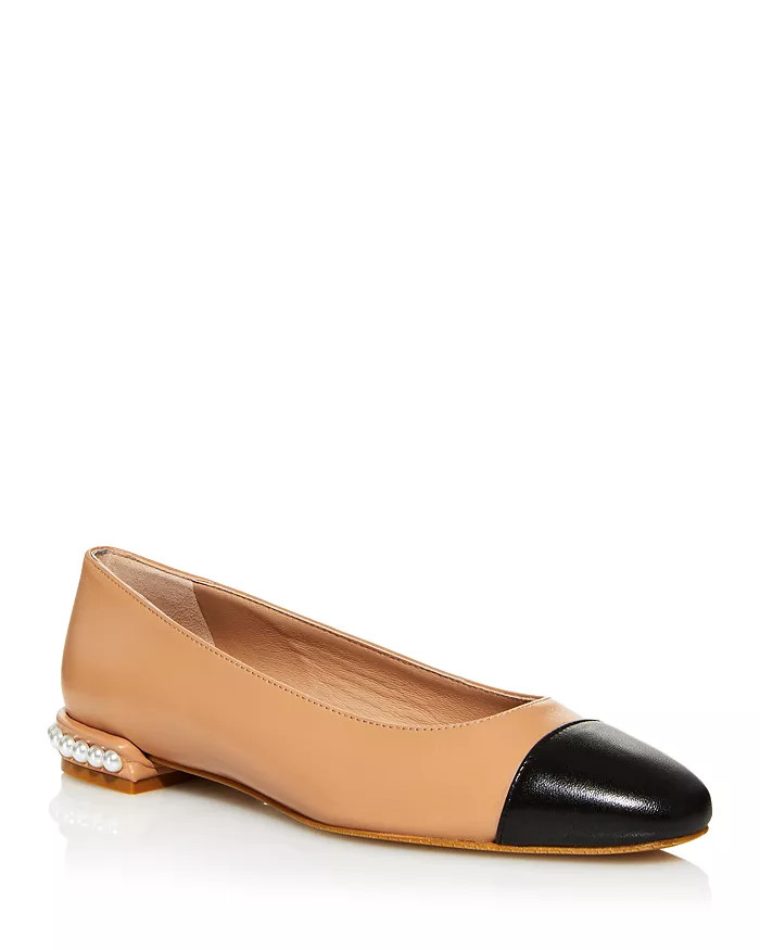 Women's Pearl Slip On Cap Toe Flats | Bloomingdale's (US)