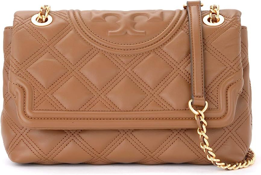 Tory Burch Fleming Shoulder Bag In Tan-colored Quilted Leather Brown | Amazon (US)