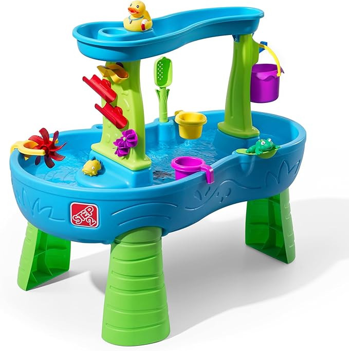 Step2 Rain Showers Splash Pond Water Table, Kids Water and Sand Activity Sensory Playset, Summer ... | Amazon (US)