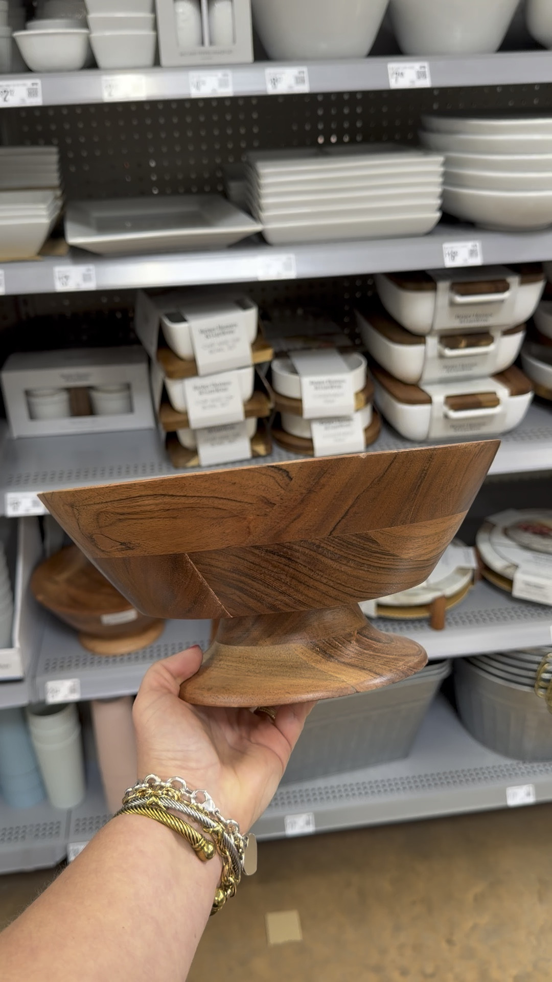 This footed wood serving bowl is so cute!! Walmart 👏🏼👏🏼

#LTKHome