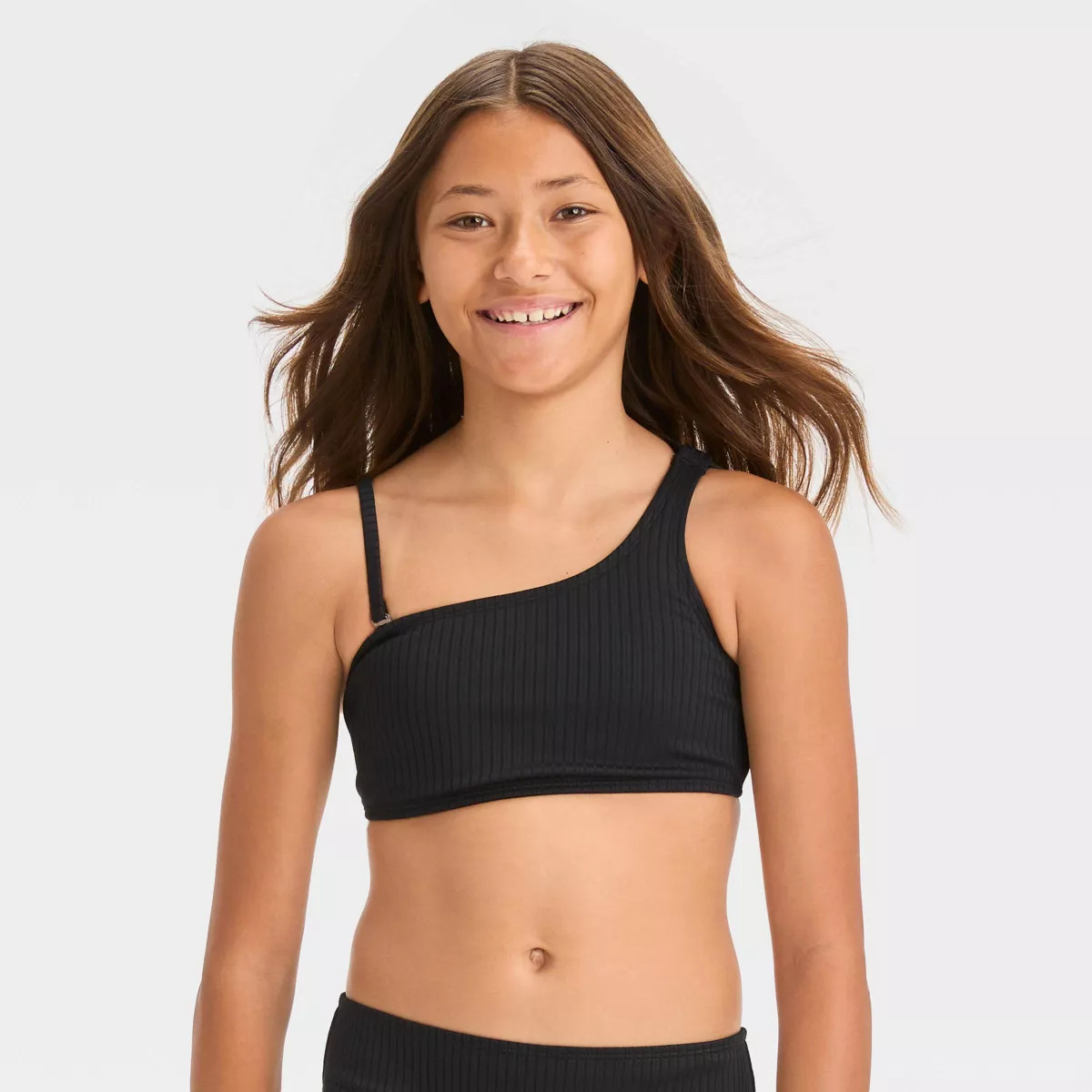 Girls' 'Stay a While' Solid Bikini Swim Top - art class™ | Target