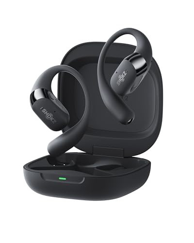 SHOKZ New OpenFit 2+ Open-Ear Headphones, Dolby Audio Enabled, Comfortable Earbuds with Soft Ear Hooks, 48H Playtime, IP55 Water-Resistant, USB-C Fast Charging, Wireless Charging, Carrying Bag, Black | Amazon (US)