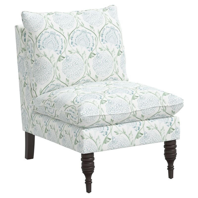 Daphne Slipper Chair, Ranjit Floral | One Kings Lane