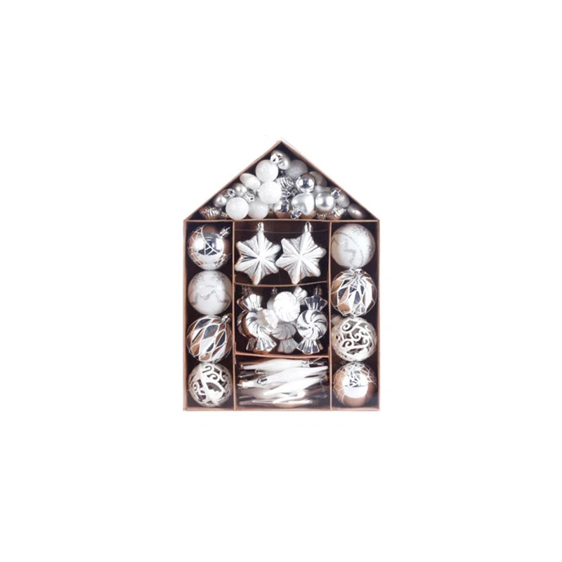 WS at Home 73 Piece Assorted Shatterproof Ball Ornaments Set & Reviews | Wayfair | Wayfair North America