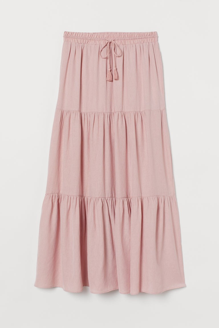 H & M - Long Skirt - Pink | H&M (US + CA)