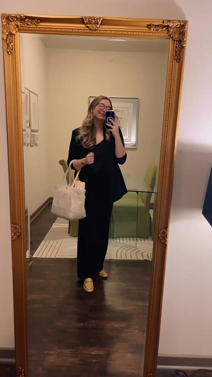 Not every outfit has a monogram … some have feathers and snakeskin shoes! 🖤✨ Starting the workweek strong with a little flair — feathers on my top, bold snakeskin shoes, and my go-to Glossier tote (ok it has a monogram). Even workdays can be fun! Linking it all, including my phone case and fav non-negotiable tinted sunscreen so you’re set to take on the week too!

#LTKStyleTip #LTKWorkwear #LTKItBag