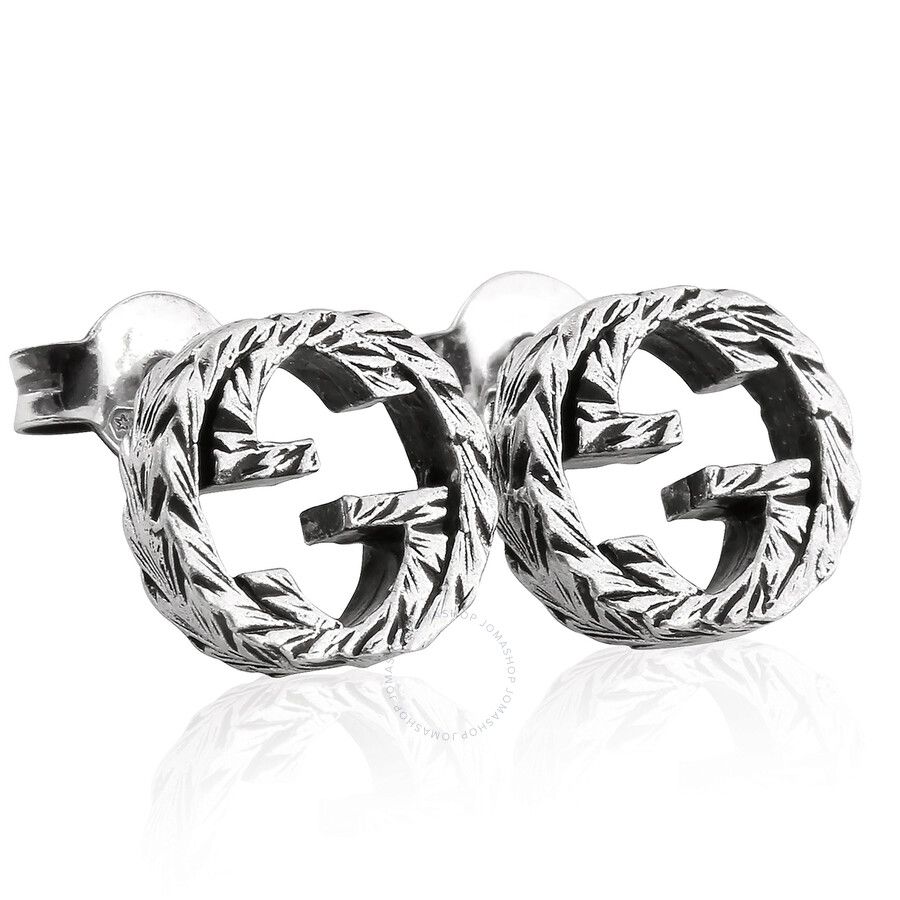 Gucci Engraved Interlocking G Earrings | Jomashop.com & JomaDeals.com