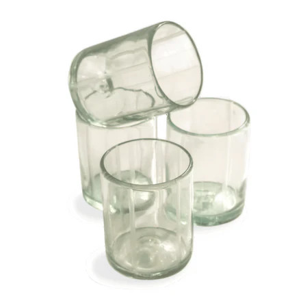 Suit Striped Rocks Glass (Clear) | Half Past Seven