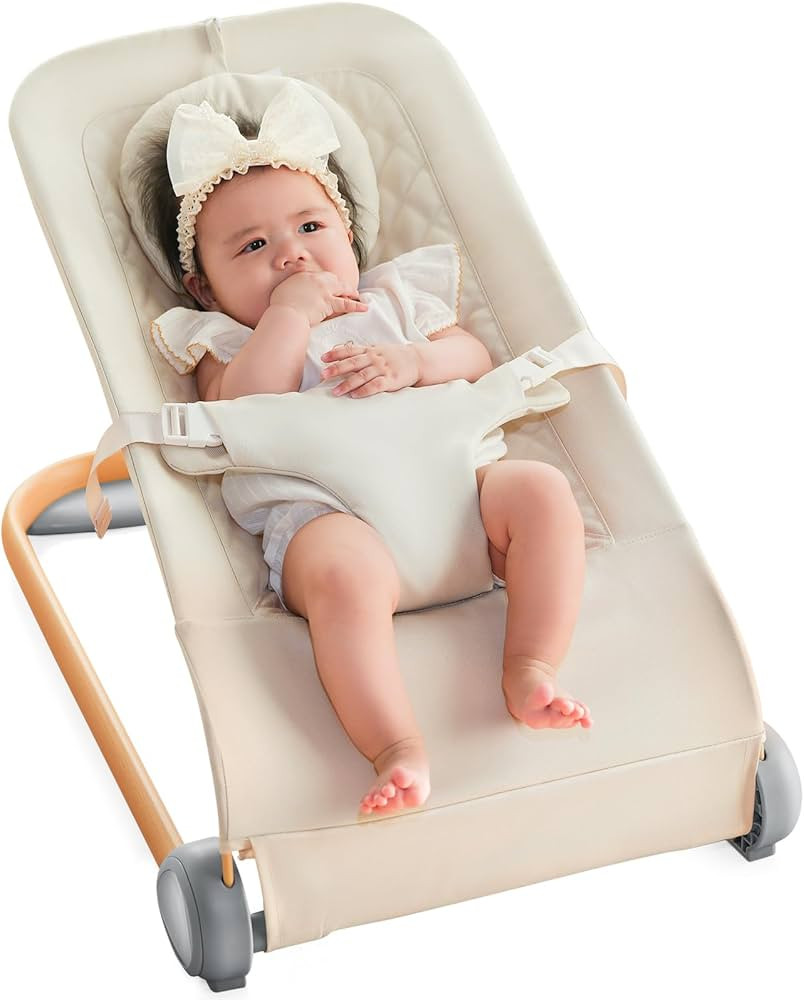 Fodoss Baby Bouncer, Portable Bouncer Seat for Babies, Ergonomic Design Baby Bouncer Chair, Baby ... | Amazon (US)