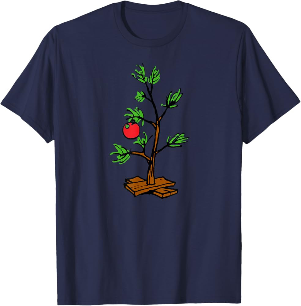 Peanuts Charlie Brown Holiday Tree Short Sleeve T-Shirt | Amazon (US)