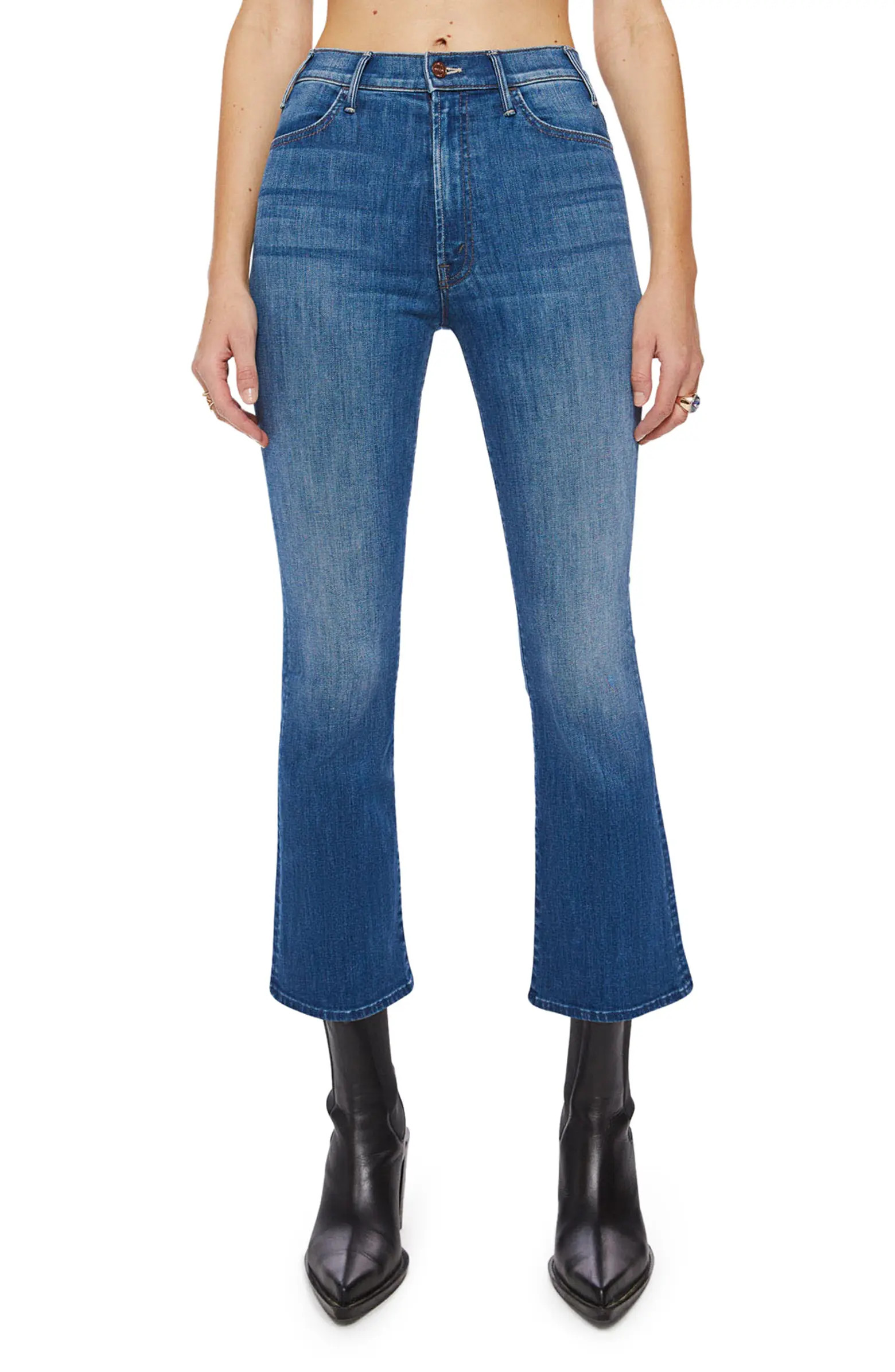 MOTHER The Hustler High Waist Ankle Bootcut Jeans | Nordstrom | Nordstrom
