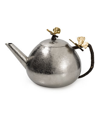 Michael Aram Butterfly Ginkgo Round Teapot - Macy's | Macy's