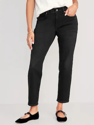Mid-Rise OG Straight Ankle Jeans for Women | Old Navy (US)