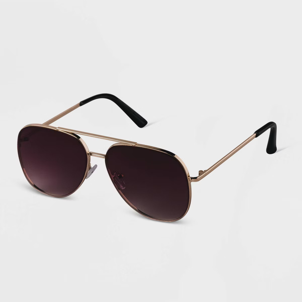 Women's Gradient Aviator Sunglasses - A New Day™ Black | Target