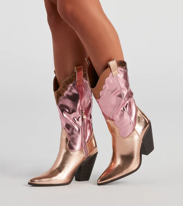 Howdy Partner Metallic Cowgirl Boots | Windsor Stores