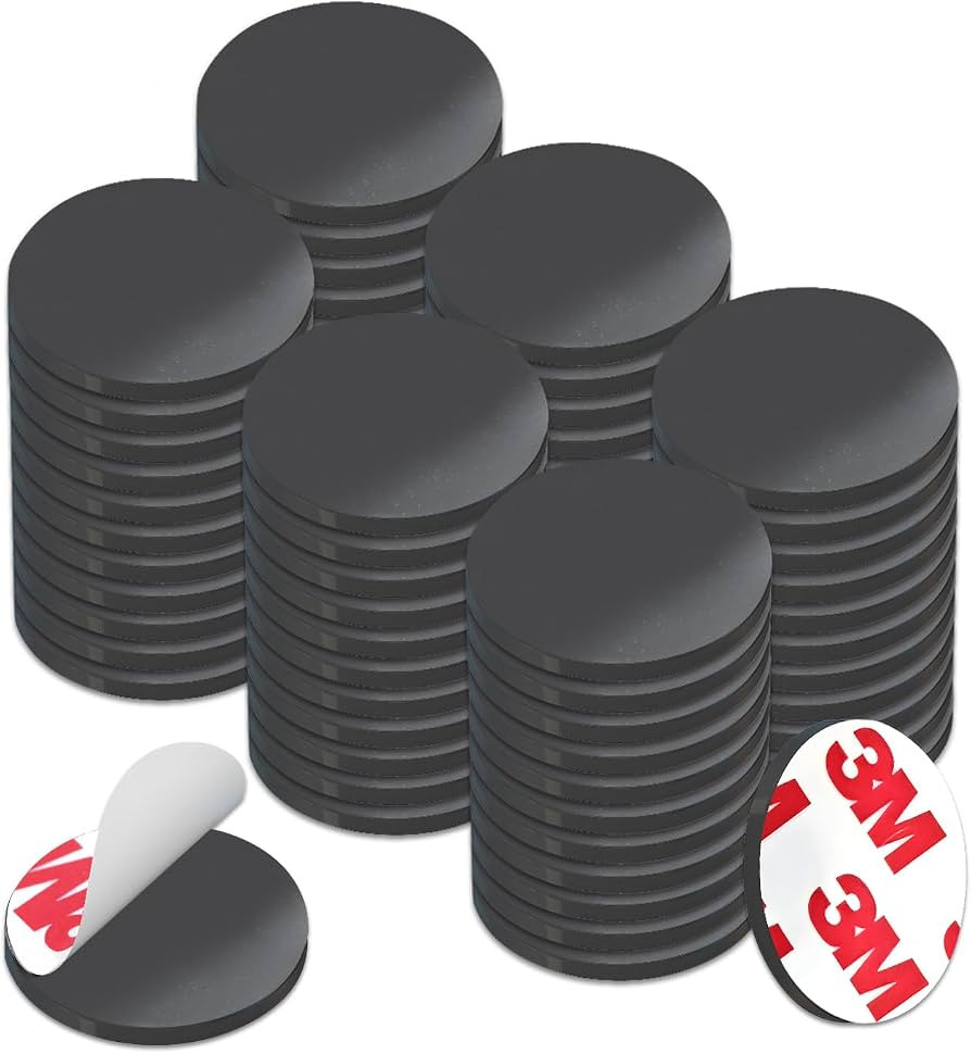 Small Magnets with Adhesive Backing for Crafts,Self Sticky Magnetic Sticker,Round Adhesive Dot Ma... | Amazon (US)