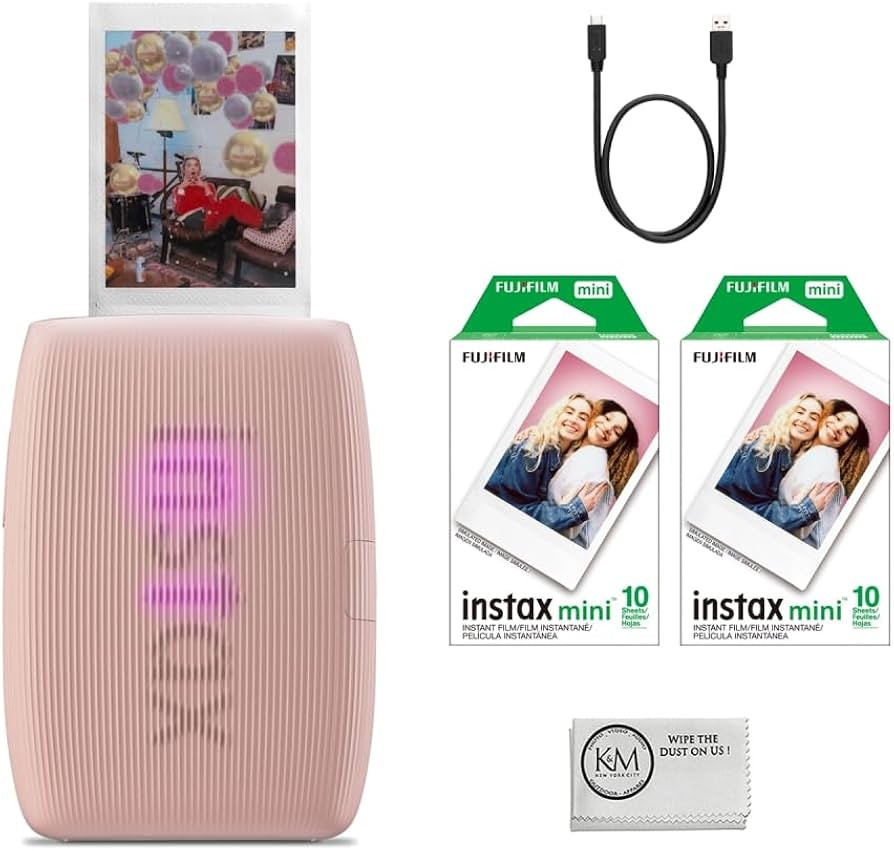 Fujifilm INSTAX Mini Link 3 Smartphone Printer | Rose Pink Bundled INSTAX Mini Instant Film | 20 ... | Amazon (US)