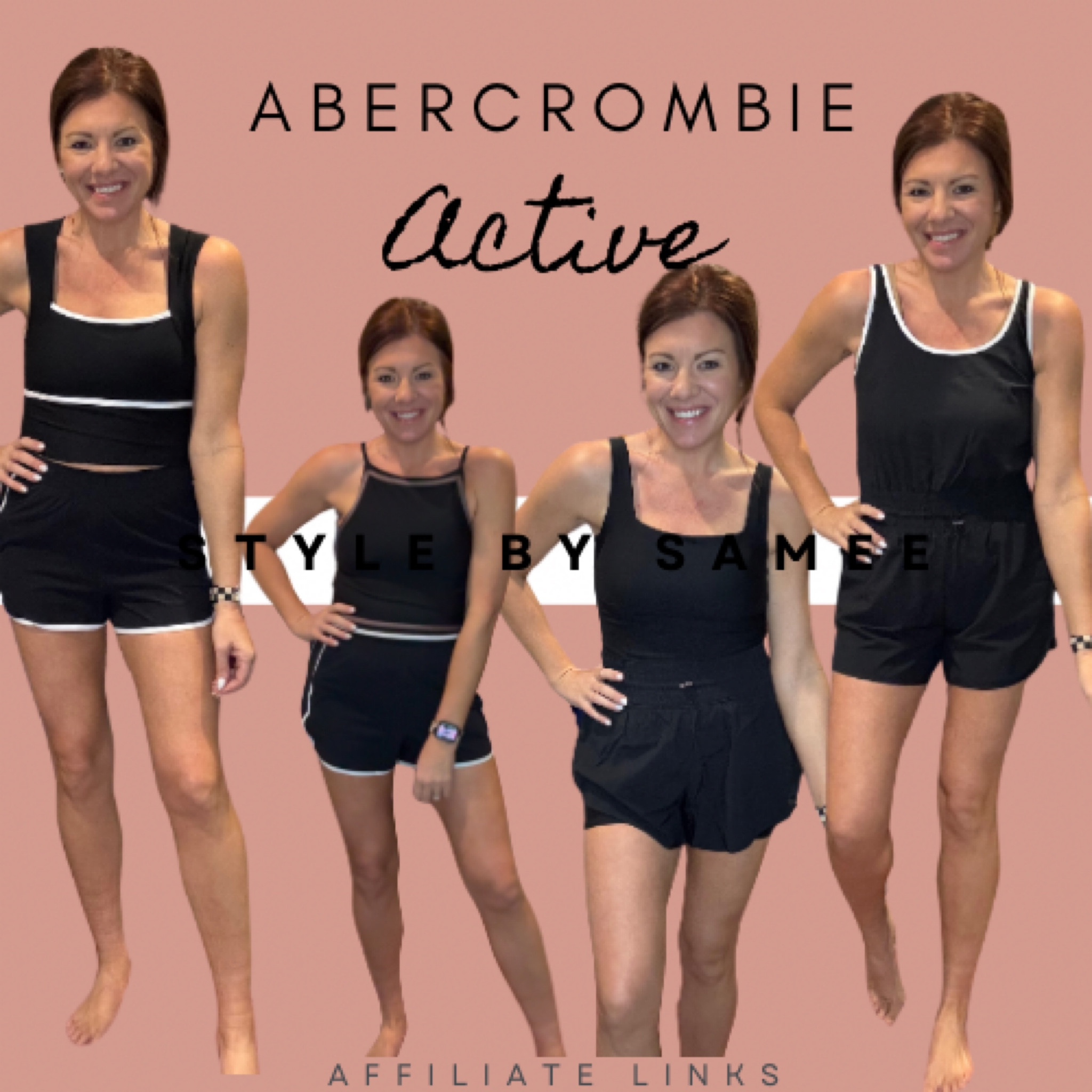 🔥🔥 Abercrombie YPB line on SALE! 

Wearing size medium in tanks, small in shorts, medium in solid black romper, small in black/white romper. 

5’4 , Small/Medium, 26/27, Size 2/4

#LTKFitness #LTKActive #LTKSaleAlert