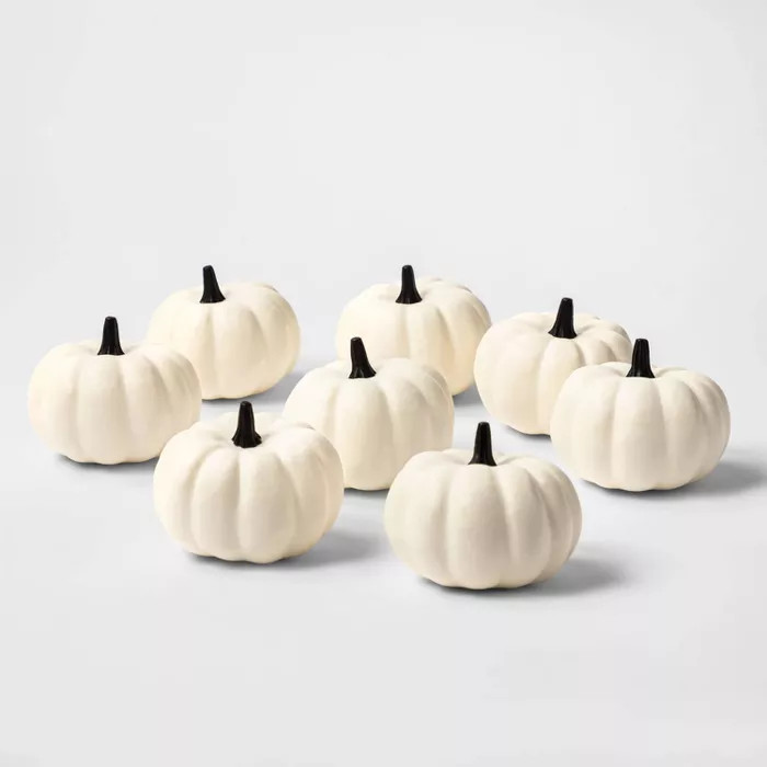 8ct Painted Pumpkins Halloween Decorative Sculpture Set - Hyde & EEK! Boutique™ | Target