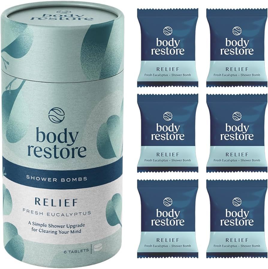 Body Restore Shower Steamers Aromatherapy 6 Pack - Stress Relief and Luxury Self Care, Relaxation... | Amazon (US)