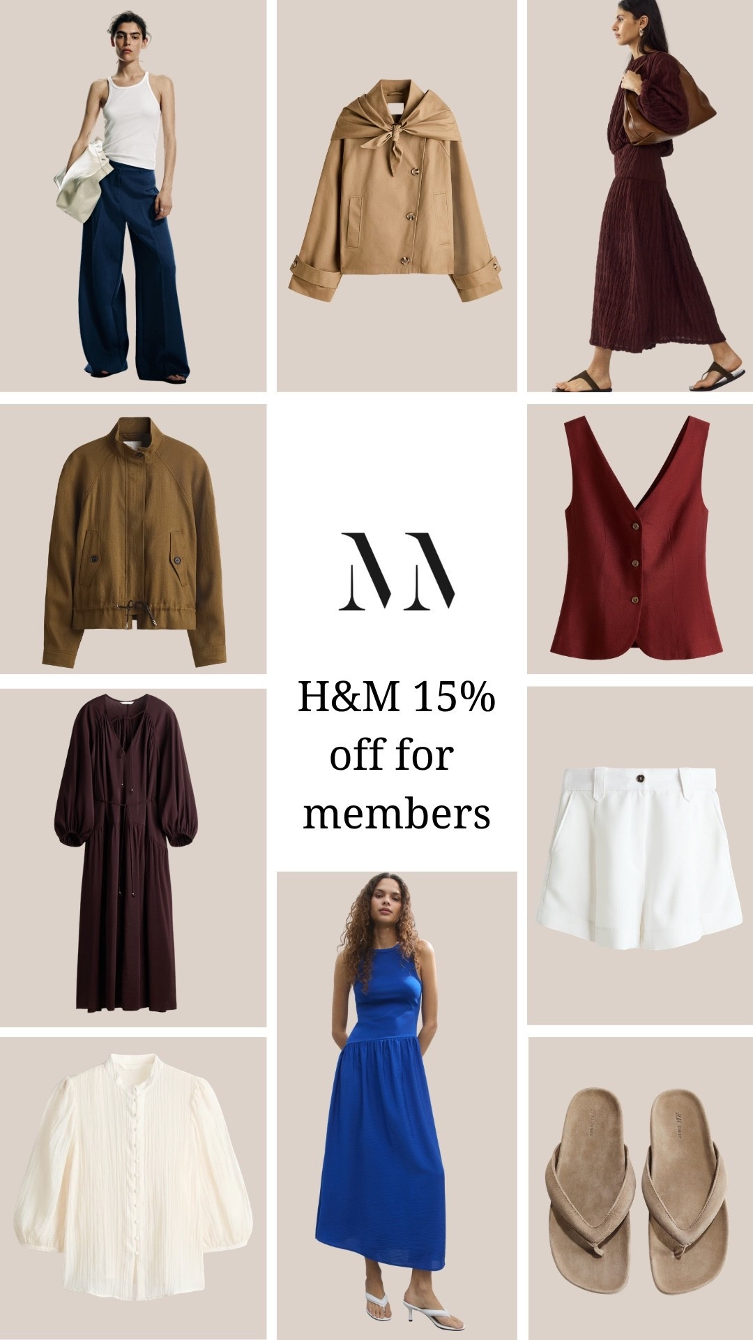 Melissa’s top picks for H&M right now, make the most of the 15% off for members whilst it lasts! 

#LTKstyletip #LTKspring #LTKuk