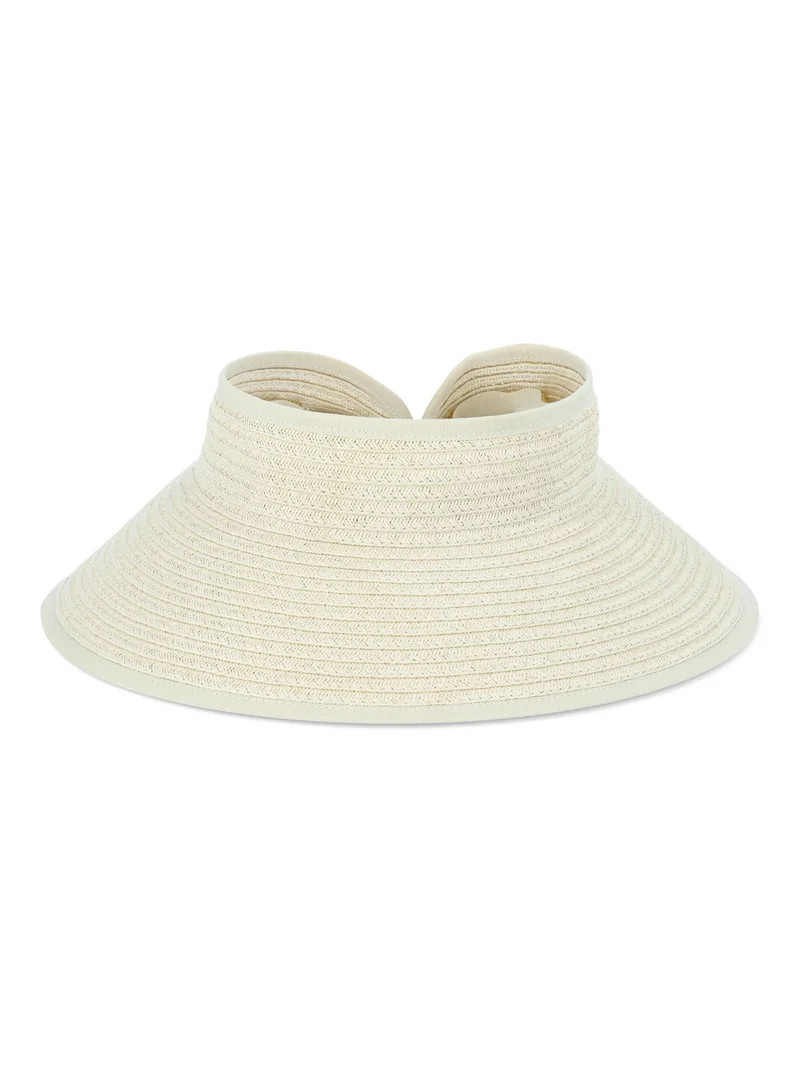 Time and Tru Women’s Packable Visor, Light Natural, One Size Fits Most - Walmart.com | Walmart (US)